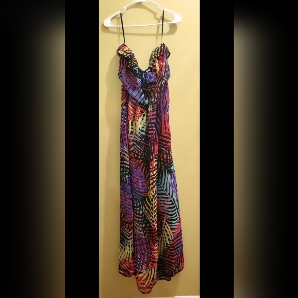 Dots Dress Size S Multicolored Strapless Maxi